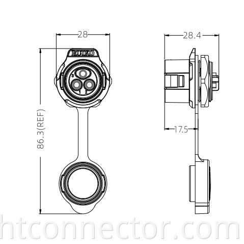 Female socket aviation plug